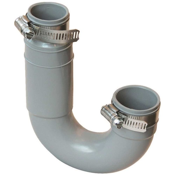 Ningbo Fenghui Fernco 1 in. - 1/2 in. Flexible PVC Clamp Drain Trap 4.3 PSI Grey FT-150 - main